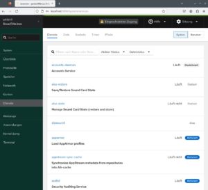 Abbildung 3: Das aus der Server-Administration bekannte Web-Tool Cockpit ist erstmals an Bord und im Webbrowser zun&auml;chst nur lokal unter <a href="http://localhost:9090" target="_blank">http://localhost:9090</a> nutzbar.