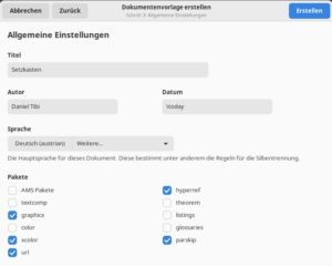 Abbildung 3: Allgemeine Einstellungen nehmen Sie &uuml;ber einen Assistenten vor.
