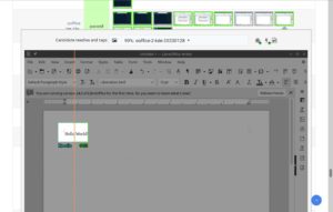 Abbildung 5: Hier testet die Testplattform OpenQA, ob der Text "Hello World!" nach dem Tippen tats&auml;chlich auf der LibreOffice-Seite erscheint.