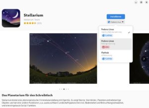 Abbildung 1: Über den Schalter <span class="ui-element">GNOME Software</span> installieren Sie sowohl Flatpak- als auch RPM-Pakete.