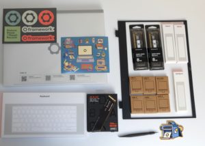 Abbildung 1: Neben dem eigentlichen Framework Laptop enthält der Karton noch die bestellten Module sowie einige Extras.