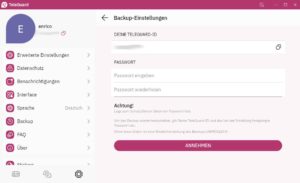 Abbildung 3: Mithilfe einer durchdachten Backup-Funktion sichern Sie nicht nur Ihre persönlichen Daten, sondern synchronisieren sie zudem auf mehreren Endgeräten.