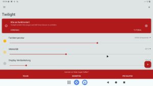 Abbildung 5: Selbst ein Blaulichtfilter l&auml;sst sich auf der aktuellen Version von LineageOS einrichten.
