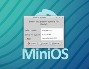 Abbildung 5: MiniOS lässt sich aus dem laufenden System heraus mit einem schlichten, skriptbasierten Installer auf Speichermedien übertragen.