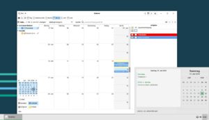 Abbildung 11: Gnome Evolution ist in den Gnome-Fork Cinnamon perfekt integriert und ähnelt der Windows-Groupware Outlook.