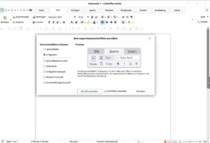 Abbildung 12: LibreOffice bringt schon lange eine der Microsoft-Office-Oberfläche nahe Spielart mit, allerdings nicht als Standard ausgewählt.
