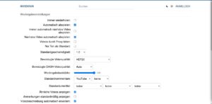 Abbildung 3: Der alternative Youtube-Player Invidious bietet unter anderem Einstellungen zu Videoqualit&auml;t, Abspielgeschwindigkeit und Untertitel der Clips.