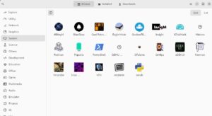 Abbildung 1: Die Oberfl&auml;che von AppimagePool erinnert an die der Verwaltungssoftware Discover.