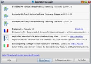 Abbildung 3: OpenOffice l&auml;sst sich durch Module um Zusatzfunktionen erweitern.