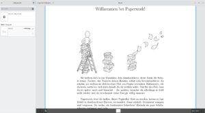 Abbildung 4: Beim ersten Start von Paperwork sehen Sie sich einer übersichtlichen Oberfläche gegenüber, die mit ihren wenigen Bedienelementen ein schnelles Einarbeiten erlaubt.