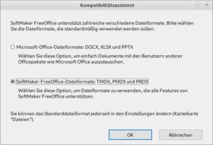 Abbildung 5: Auch FreeOffice besitzt Import- und Exportfunktionen f&uuml;r Fremdformate.