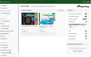 Abbildung 5: Diese Startseite wurde so konfiguriert, dass sie die zuletzt eingelesenen Dokumente anzeigt.