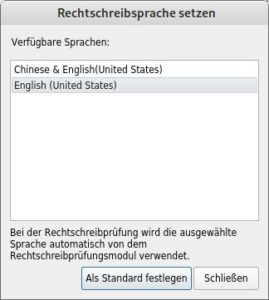 Abbildung 10: WPS Office patzt bei der Spracheinstellung.