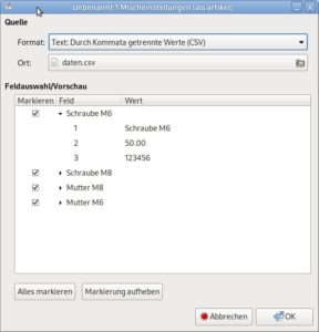 Abbildung 9: Die f&uuml;r den Seriendruck ben&ouml;tigten Felder identifizieren Sie &uuml;ber <span class="ui-element">Mischeinstellungen bearbeiten</span>.