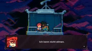 Abbildung 10: Böse Badeline mal wieder: Als die Seilbahn stoppt, erleidet Madeline eine veritable Panikattacke.