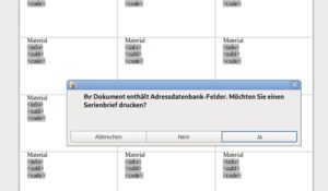 Abbildung 19: Nach einem Klick auf das Druckersymbol best&auml;tigen Sie den Serienbriefdruck mit <span class="ui-element">Ja</span>.
