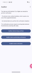 Abbildung 1: Unter Zuhilfenahme eines zweiten Android-Phones und der App Auditor l&auml;sst sich das NitroPhone&nbsp;5 auf Manipulationen bei Bootloader und Betriebssystem &uuml;berpr&uuml;fen.