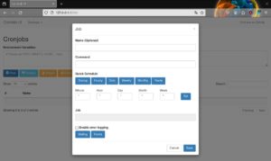 Abbildung 2: Die Anlage neuer Cronjobs geschieht mithilfe eines &uuml;bersichtlichen Dialogs.