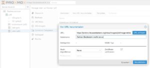 Abbildung 3: Templates laden Sie direkt über die Web-GUI von Pveport herunter.