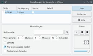 Abbildung 6: Die Oberfl&auml;che von Ktimer ist selbsterkl&auml;rend.