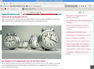 Abbildung 6: Der Browser der virtuellen Maschine läuft im Webbrowser des Wirtssystems.
