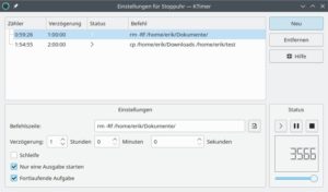 Abbildung 7: Jobs werden auch in Ktimer unabh&auml;ngig voneinander ausgef&uuml;hrt.