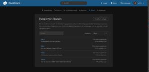 Abbildung 4: Jedem im System angelegten User teilen Sie eine Rolle zu und legen die korrespondierenden Berechtigungen fest. Die verf&uuml;gbaren Rollen hei&szlig;en <span class="ui-element">Admin</span>, <span class="ui-element">Editor</span>, <span class="ui-element">Public</span> und <span class="ui-element">Viewer</span>.