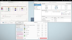 Abbildung 4: F&uuml;r einige Anwendungsbereiche liefert der Stick mehrfach redundante Software. Hier sehen Sie den Systemmonitor in dreifacher Ausf&uuml;hrung.