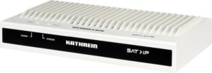 Abbildung 3: Der Kathrein EXIP 418 wandelt DVB-S2-Signale in Sat-over-IP-Pakete um. Er unterstützt Signale nach Unicable-II-Standard, lässt das Multischalter-Protokoll DiSEqC jedoch aus.