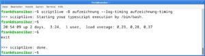 Abbildung 4: Aufgezeichnete Eingaben lassen sich mittels Scriptlive erneut abspielen.