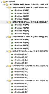 Abbildung 5: Der EXIP 418 exportiert per UPnP die angebotenen Dienste ins heimische LAN. Tvheadend erkennt die Tuner, weiß ohne Konfiguration aber nichts mit ihnen anzufangen.