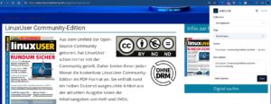 Abbildung 7: Wenn Sie per Browser eine Webseite hinzuf&uuml;gen m&ouml;chten, w&auml;hlen Sie die gew&uuml;nschte Sammlung aus und vergeben optional Tags und eine Beschreibung.