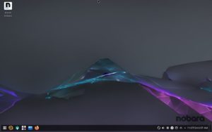 Abbildung 1: Auf den ersten Blick ist der KDE Plasma-Desktop kaum zu erkennen.