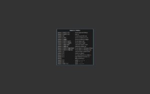 Abbildung 2: Beim ersten Start zeigt Niri lediglich einen dunkelgrauen Desktop-Hintergrund an. In der Mitte erscheint ein kleines Fenster mit den wichtigsten Tastaturkombinationen.