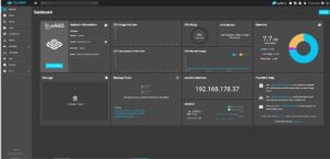 Abbildung 2: Ein erster Blick auf das übersichtliche Dashboard zeigt einen Überblick über das System.