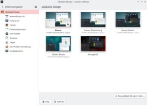 Abbildung 3: Im Einstellungsdialog des KDE Plasma-Desktops passen Sie das Erscheinungsbild bis auf die Detailebene an.
