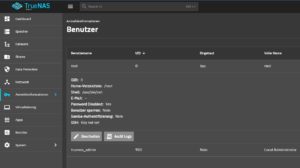 Abbildung 3: Nach dem Umstellen auf die deutsche Lokalisation finden Sie unter dem Menüpunkt <span class="ui-element">Anmeldeinformationen</span> die Benutzerverwaltung.