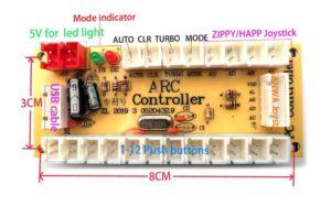 Abbildung 4: Die Anschlussbelegung des ARC-Controllers. Quelle: Aliexpress / Foshan Yirun Electronic Co., Ltd.