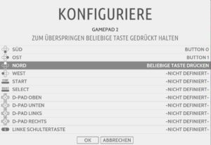 Abbildung 4: Beim Konfigurieren des Gamepads springt die Anzeige nach jeder Tastenzuordnung automatisch zur nächsten Funktion.