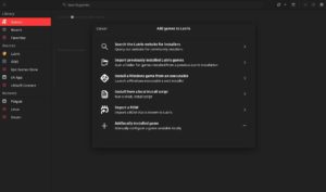 Abbildung 4: Spiele lassen sich bequem aus verschiedenen Quellen beziehen, beispielsweise vom Steam-Pendant Lutris.