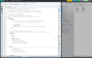Abbildung 5: Das Waybar-Modul <code>wlr/taskbar</code> zeigt alle offenen Fenster als Schaltflächen in der Systemleiste an.