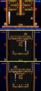 Abbildung 11: Drei unterschiedliche Videoeffekte in der Anwendung: <span class="ui-element">Flatten-Glow</span>, <span class="ui-element">Scanlines</span> und <span class="ui-element">Krümmung</span>.