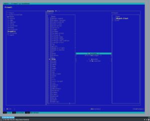 Abbildung 2: Eine der St&auml;rken von YaST2 ist das Kommandozeilen-Interface, dessen Aufbau (wie hier im Modul <span class="ui-element">Firewall</span>) Anwender des grafischen YaST sofort wiedererkennen.