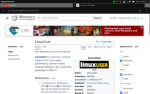 Abbildung 3: Der UBports-Browser Morph macht einen guten Job, bietet aber keine Erweiterungen. Firefox lässt sich bei Bedarf problemlos über Libertine installieren.
