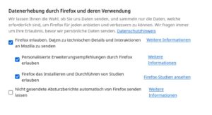 Abbildung 7: Entwickler ben&ouml;tigen Telemetriedaten, um ihre Software f&uuml;r die Nutzer optimieren zu k&ouml;nnen. Bei Open Source sollte die Funktion allerdings nie Opt-out sein.