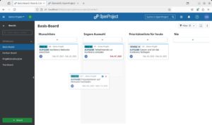 Abbildung 8: Auf dem Board ziehen Sie Aufgabenkarten per Drag & Drop in andere Spalten.