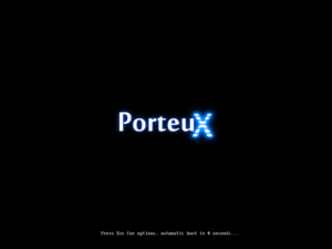 Startbildschirm PorteuX