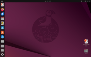 Desktop von Ubuntu 25.04