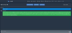 Abbildung 2: Um sicherzugehen, dass die Installation reibungslos geklappt hat, starten Sie einen ersten Chat und bitten wie hier LocalAI um eine Selbstbeschreibung.