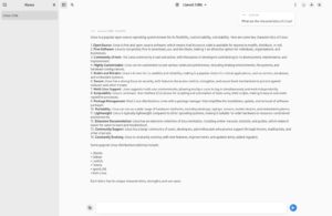 Abbildung 3: Alpaca gruppiert Fragen und Antworten unterschiedlich und gew&auml;hrleistet so bei l&auml;ngeren Dialogen eine gewisse &Uuml;bersicht.